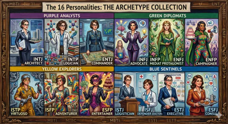 MBTI 16 型人格 — 女性
