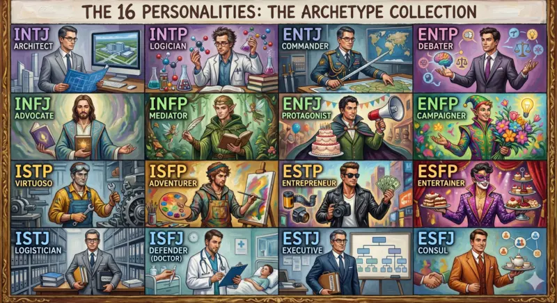 MBTI 16 型人格 — 男性